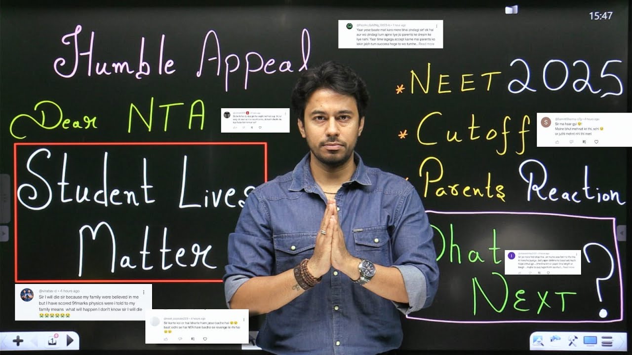 NEET 2025 Blunder: Humble Appeal to NTA - Student Lives Matter | Kshitiz Sir