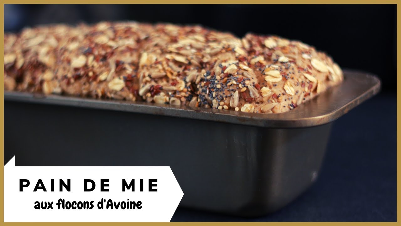 Pain de mie à la Farine complète et flocons d'Avoine