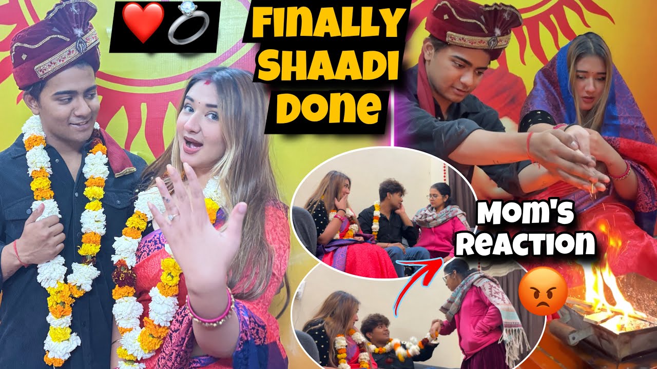 Finally Shaadi Done With My Girlfriend❤️ *Mom&rsquo;s Reaction 🥹