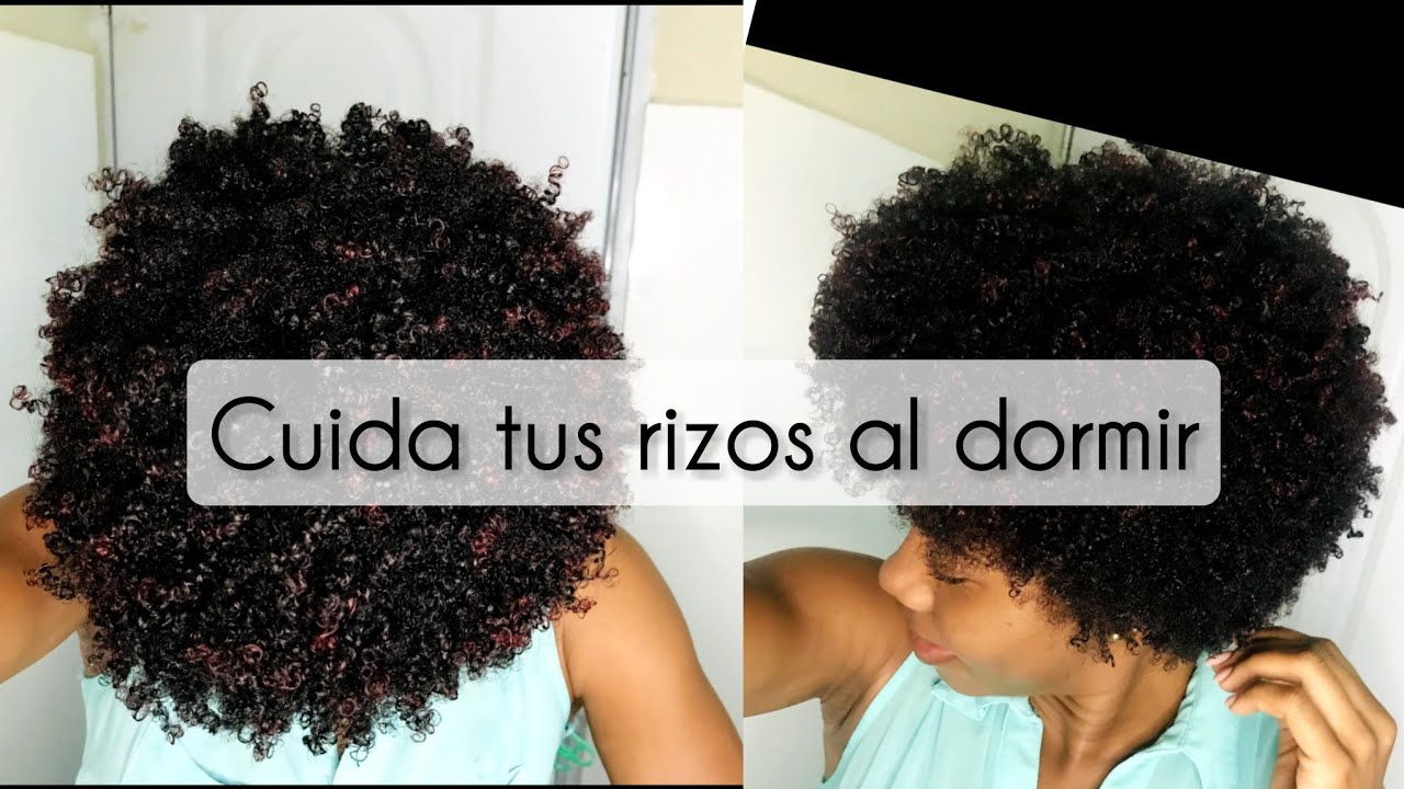 COMO DORMIR CON LOS RIZOS DEFINIDOS/ ASI CUIDO MI PELO AFRO POR LAS NOCHES | Afro Mery🌸