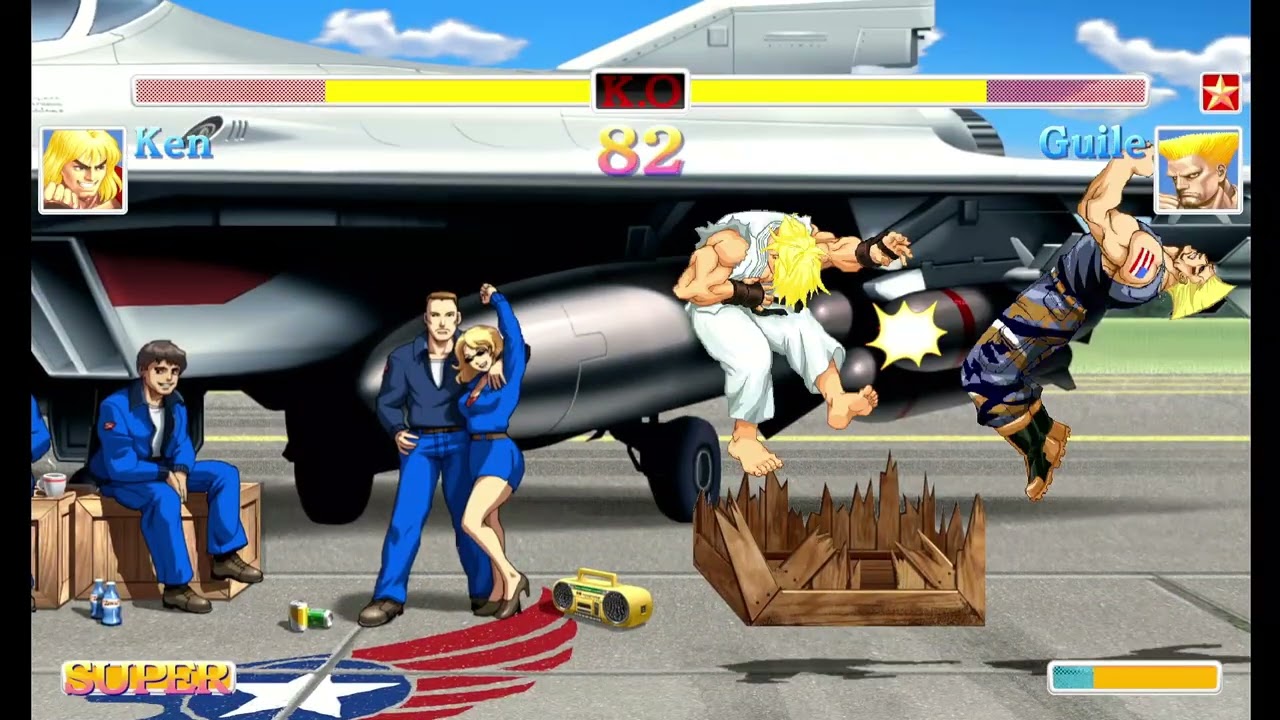 Ultra Street Fighter II(Switch)-Ken vs Guile IV