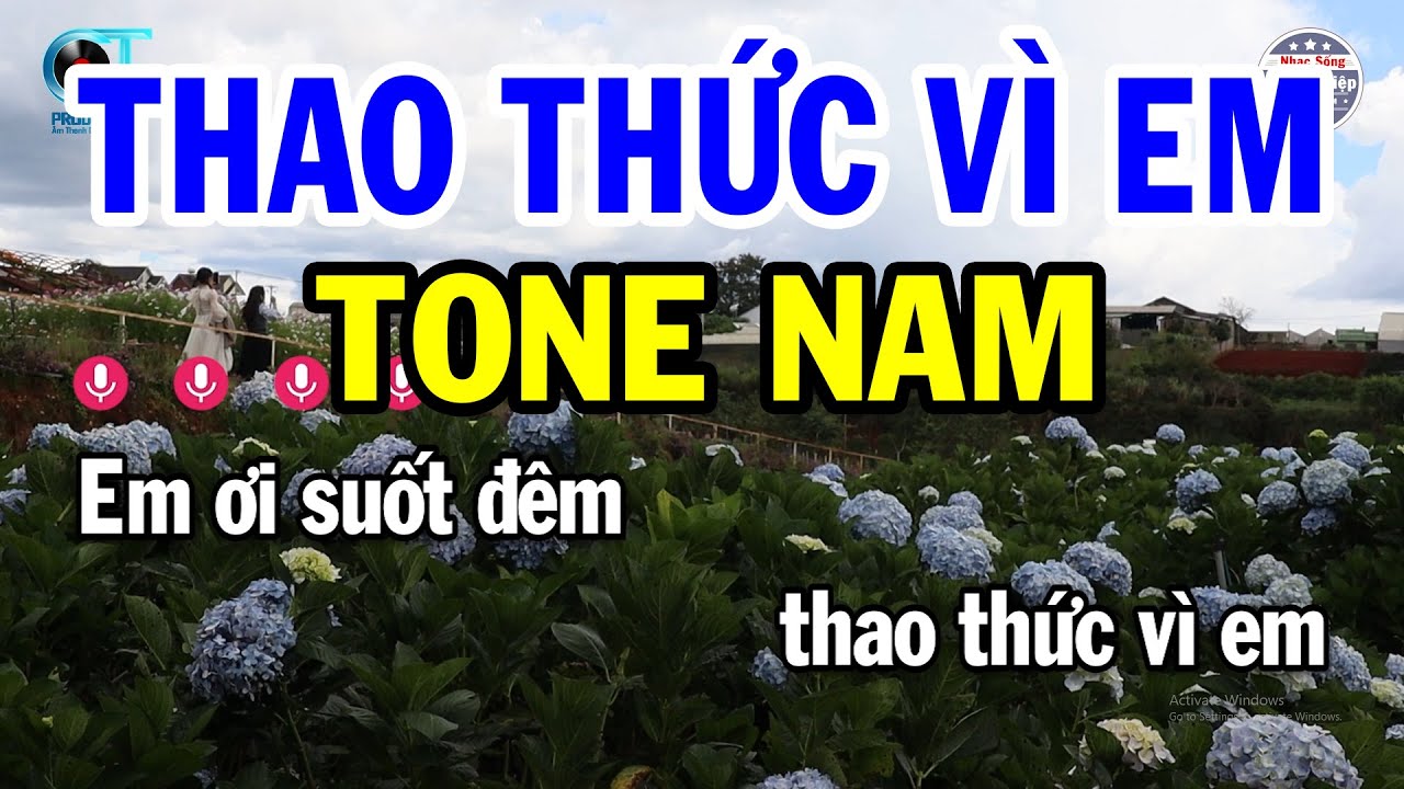 Karaoke Thao Thức Vì Em Tone Nam ( F ) Nhạc Beat Hay 2024 | Nhạc Sống Phước Hiệp