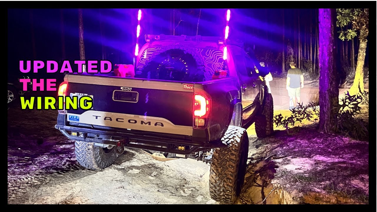 LED Whip Wiring with a trailer plug | Tacoma