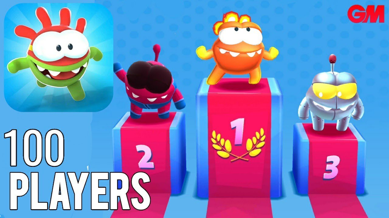 Om Nom: Run (by ZeptoLab) Android / iOS - multiplayer racing gameplay part 2 (100 players)