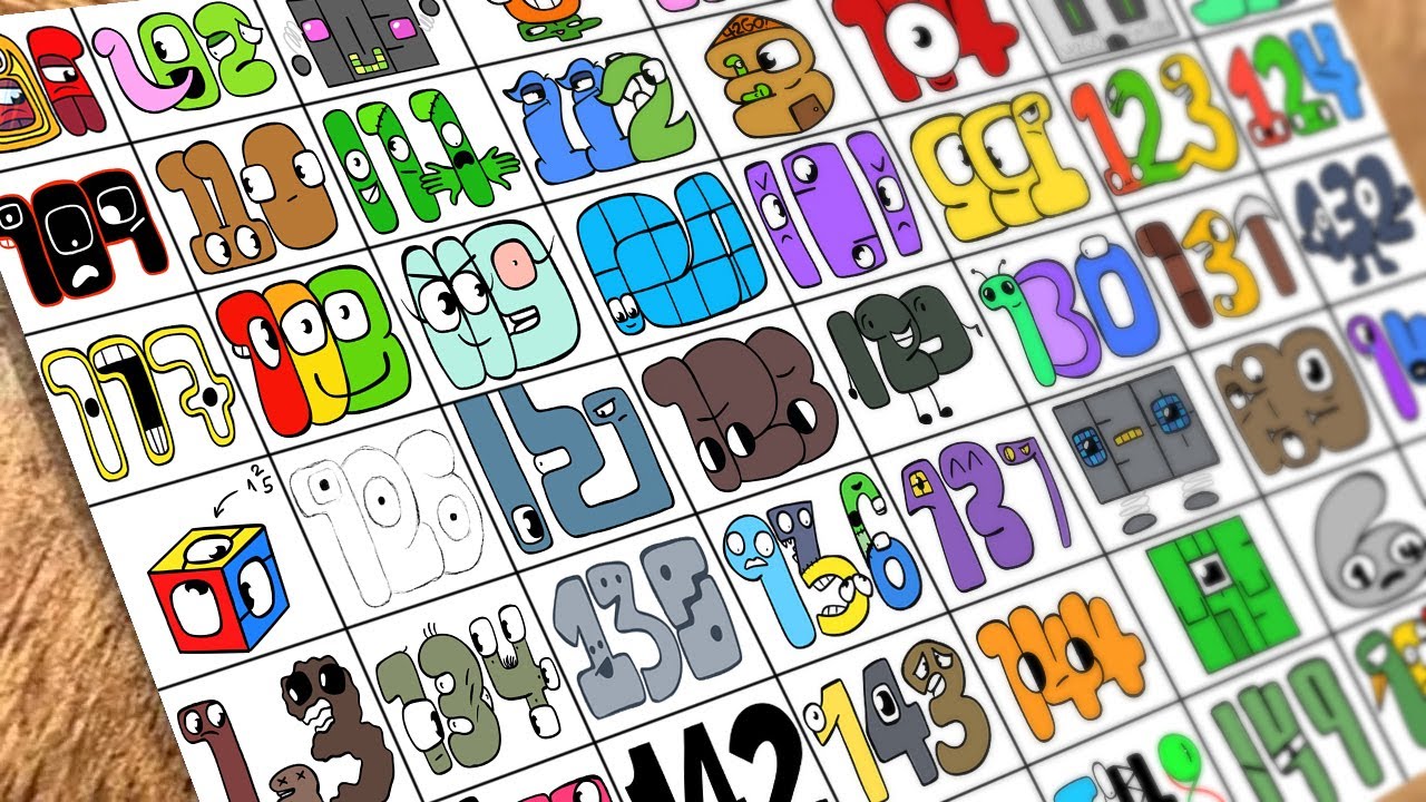 Drawing Number Lore 101-150 / How to draw Number Lore