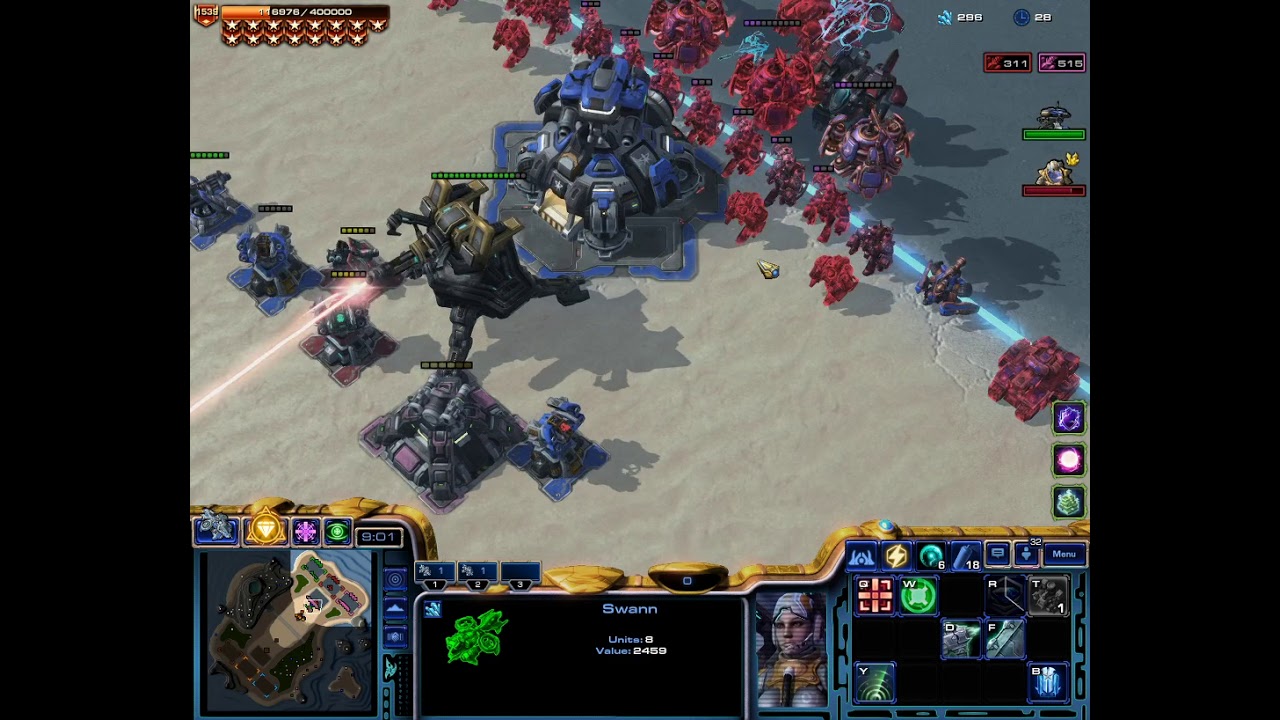 StarCraft2 Arcade Direct Strike Недельная Потасовка (Синергия) #1