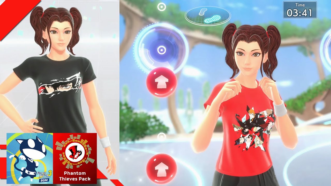 Fitness Boxing 3: Your Personal Trainer - Phantom Thieves Pack Gameplay [Switch] (Persona 5 Royal)
