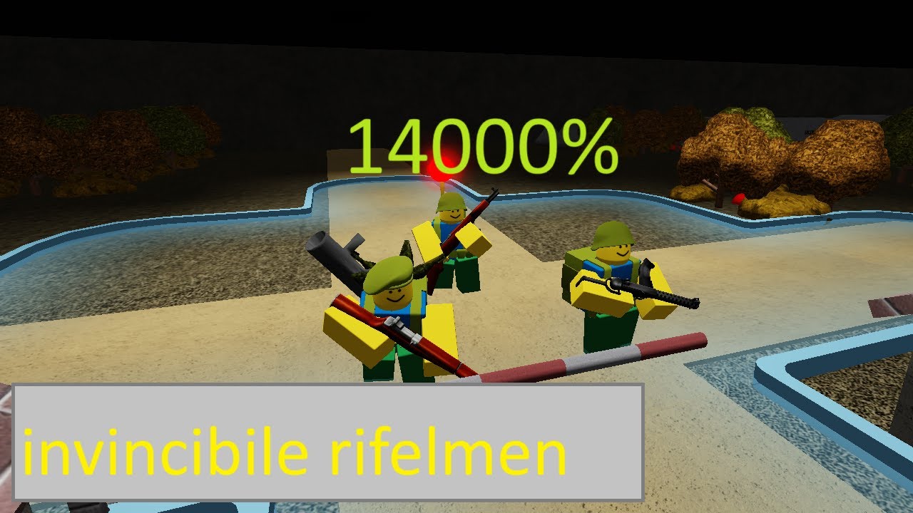 Invincibile rifelmen. Noobs in combat