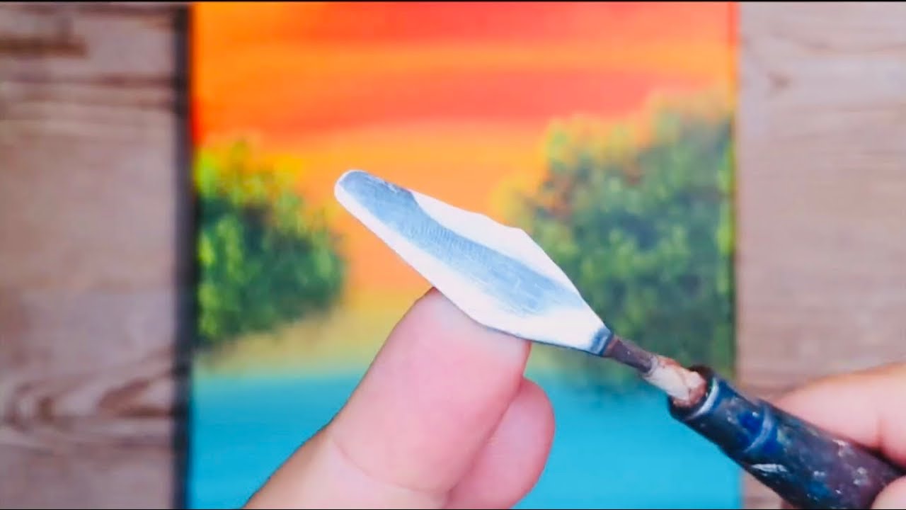 KING ART     MAGIC SUNSET  LAGUNA BLU   N 1022  PAINTING TUTORIAL