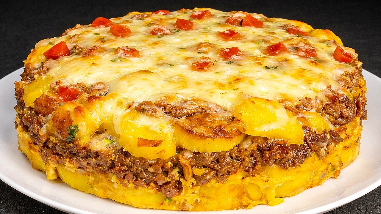 Я бы ела эту запеканку каждый день! Самая вкусная картофельная запеканка с мясом за 10 минут
