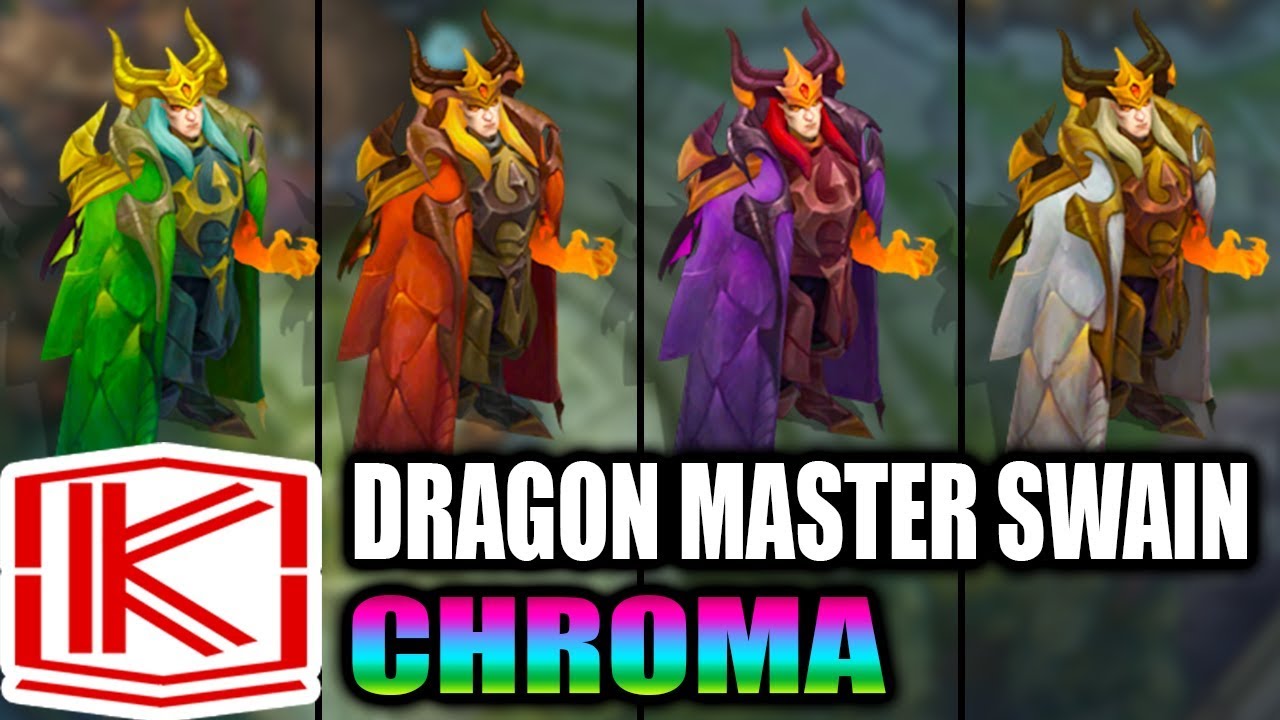 DRAGON MASTER SWAIN CHROMA - Skin Spotlight - League of Legends