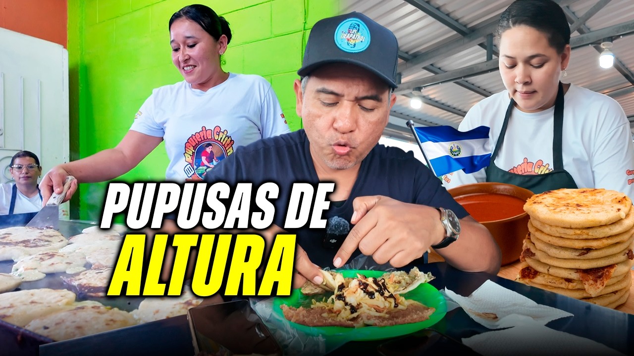 Así son las Ricas PUPUSAS de ALTURA en EL SALVADOR en 2026🚨PUPUSAS de ALEGRIA🚨