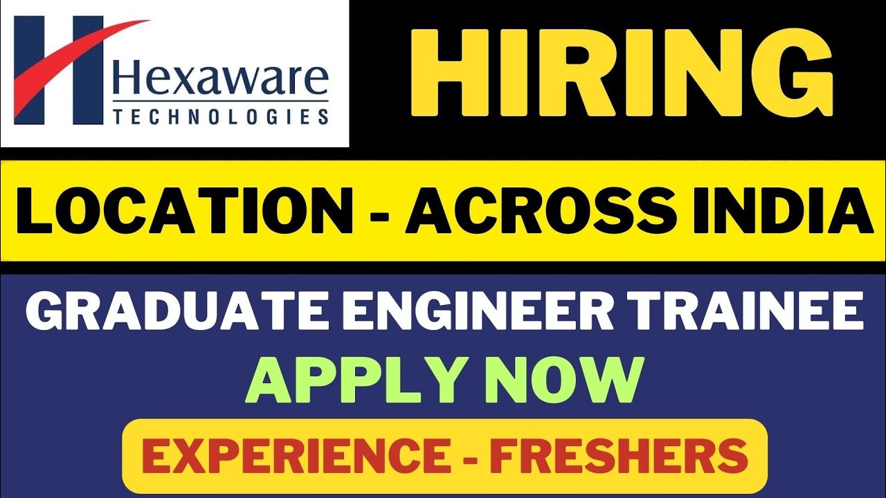 Hexaware Technologies Hiring Freshers | Location - Across India | Salary: 4 LPA @ananya28