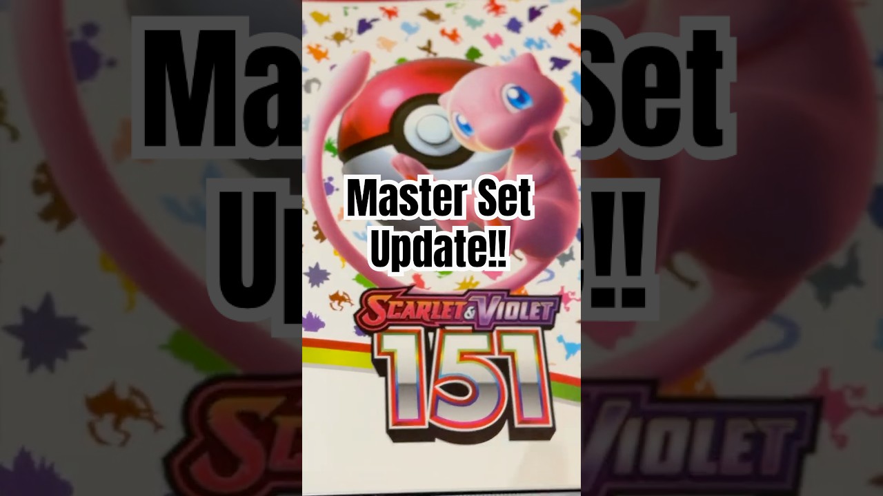 Pok&eacute;mon 151 Master Set Update!  #pokemonchannel #collectiblecards #pokemoncards #pokemontcg
