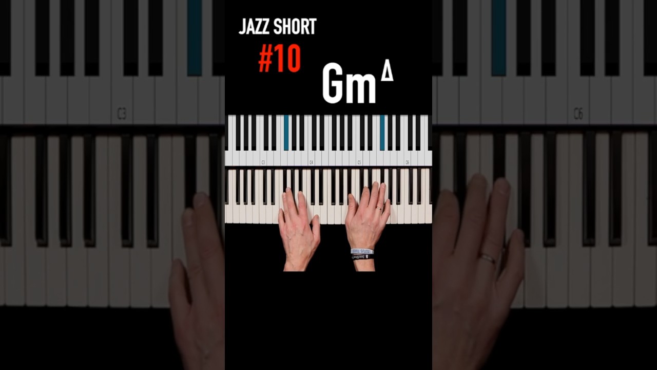 ✨Jazz Short #10☕️ in Latin style #pianotutorial #hitpiano #pianotips