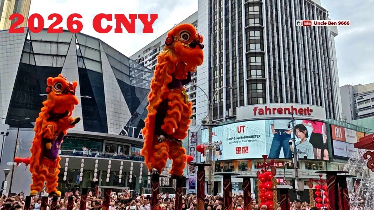 2026 CNY High Pole Lion Dance Performance (Double Lions) #PavilionKL #吉隆坡光藝龍獅體育會
