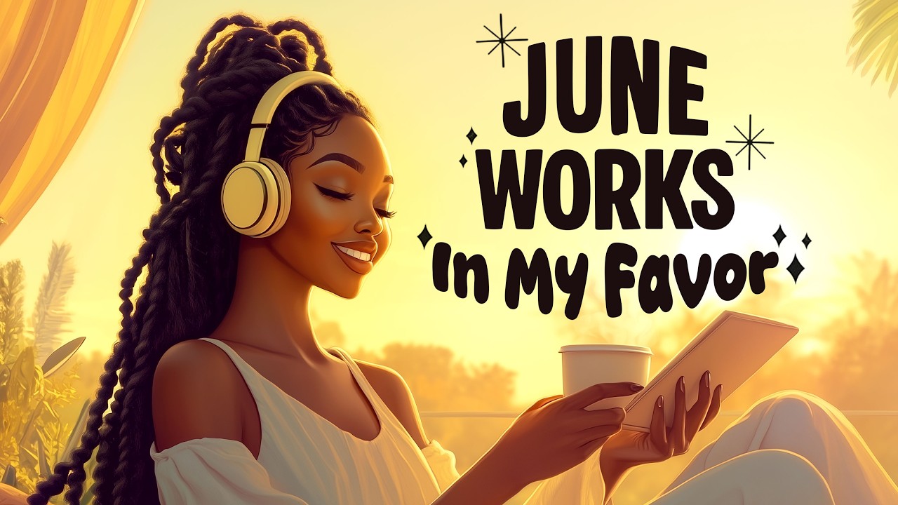 THIS MONTH WORKS IN MY FAVOR 💛 June Affirmations with High Vibe Afrobeat Energy