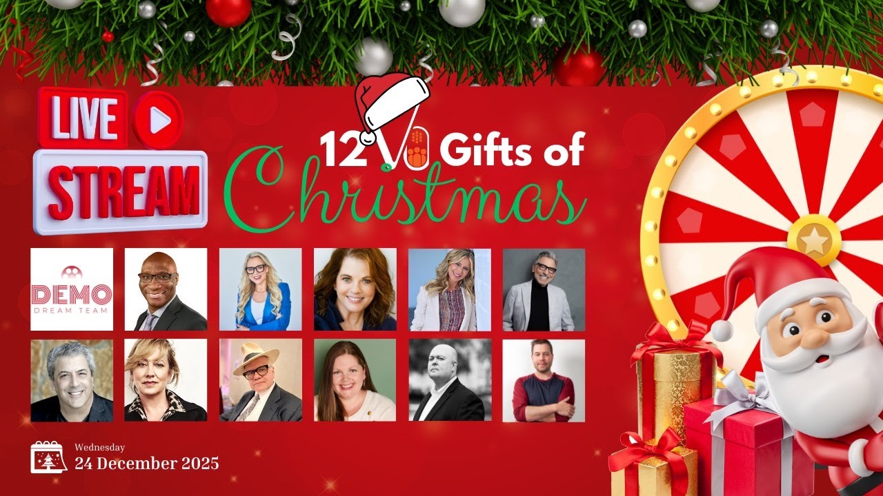 12 Voice Over Gifts of Christmas Live Stream