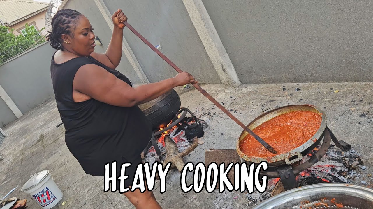 Food Prep in a Nigerian Village | So Much Cooking, So Little Time | Flo Chinyere