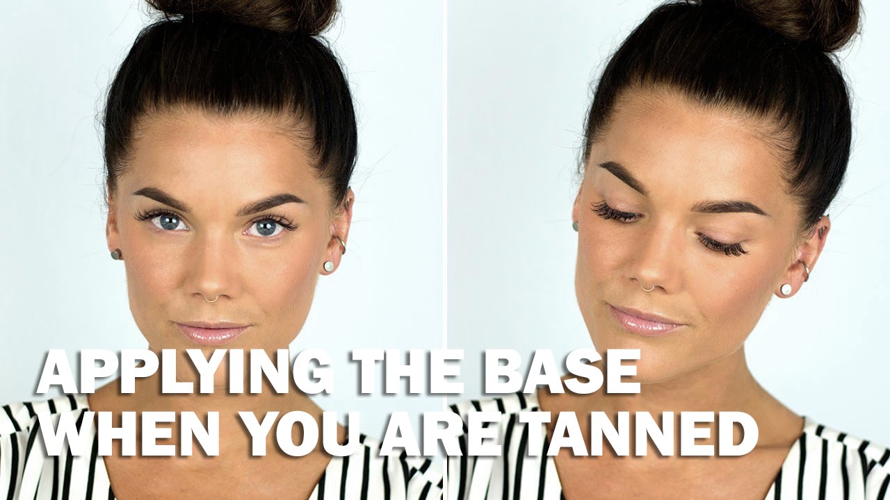 Applying the base when you are tanned (with subs) - Linda Hallberg Makeup Tutorials