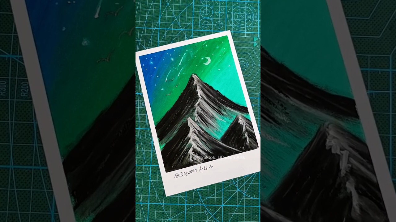 Cara gambar gunung buat PEMULA 🗻 #art #drawing #drawingtutorial #howtodraw