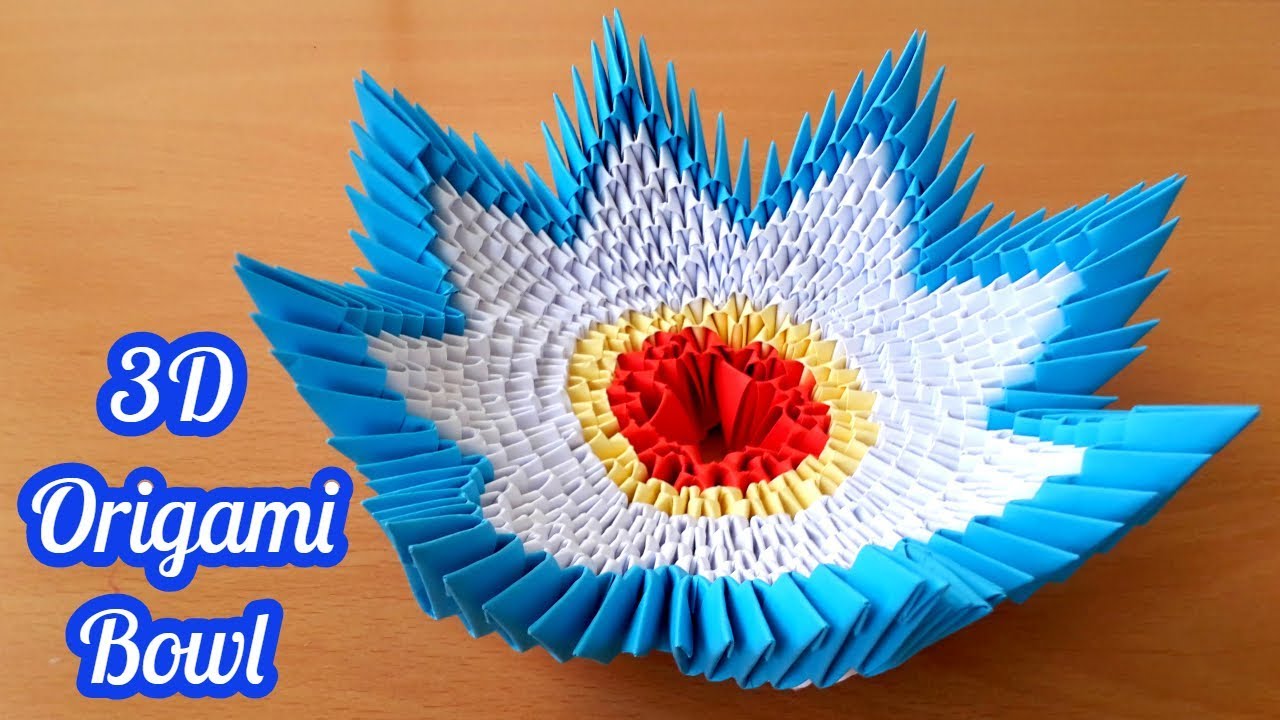 how to make 3D Origami Bowl Tutorial origami bowl by are life kā padarīt 3D Origami Bowl
