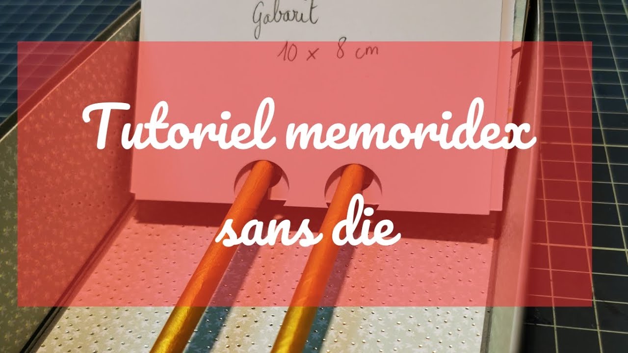 Tutoriel memoridex sans die #scrapbooking #diy #cards #memorydex