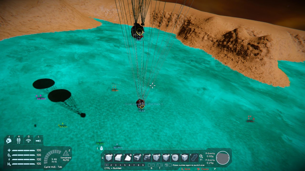 Space Engineers: [MASSIVE IMPROVEMENT] Orbital Supply Drop Pod