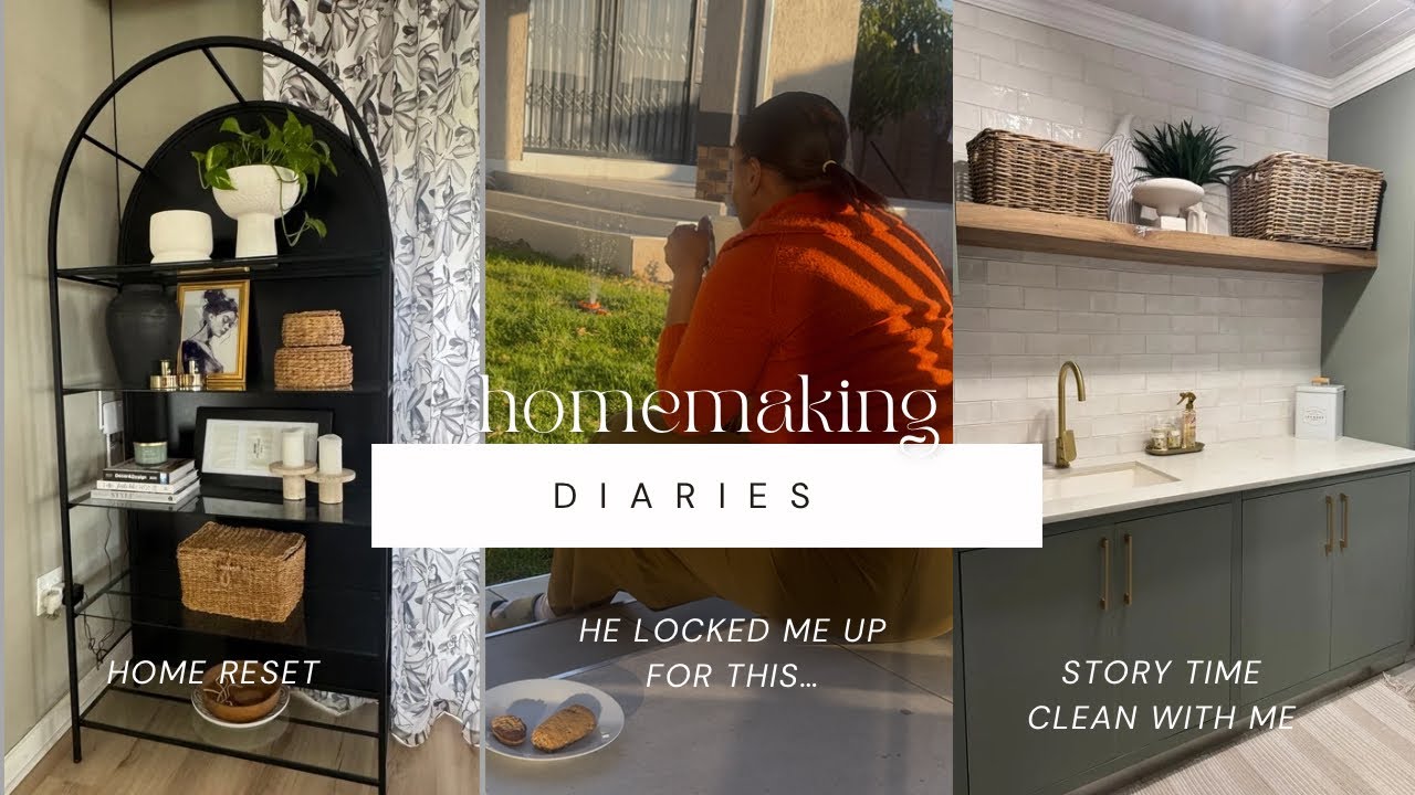 HE LOCKED ME UP FOR THIS?! STORY TIME CLEAN WITH ME. #homemaker vlog