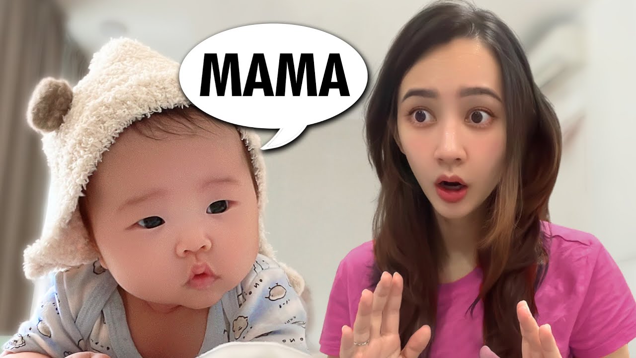 Talking Baby at 3 Months Old (SUPER ADORABLE!)