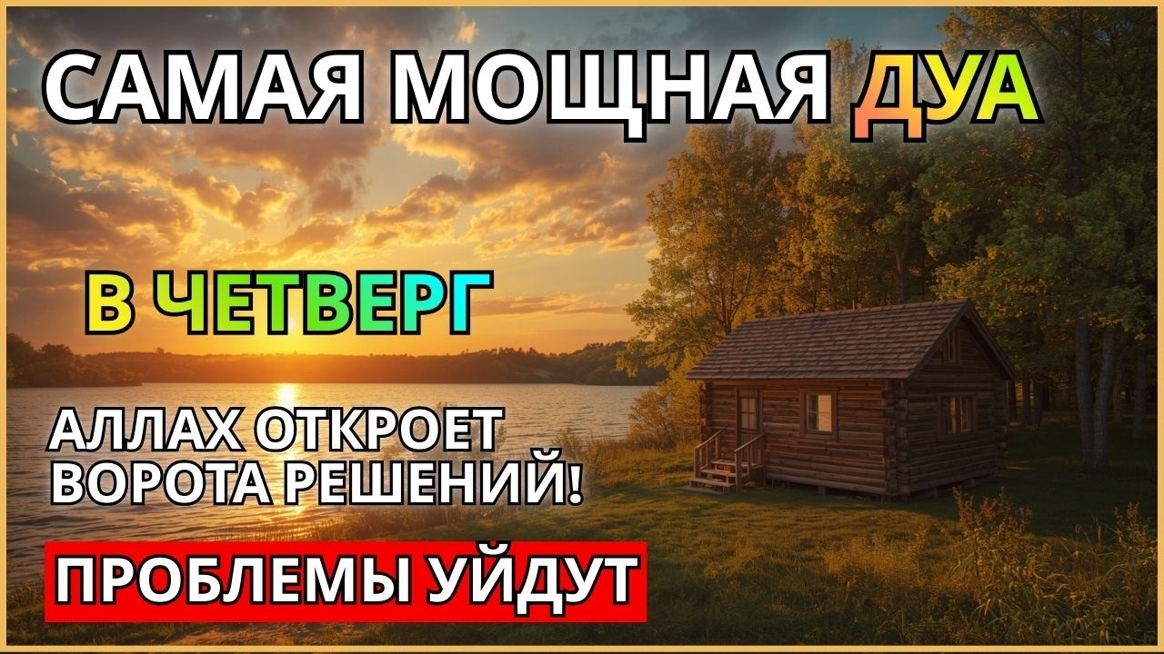 💞САМАЯ СИЛЬНАЯ ДУА В ЧЕТВЕРГ! ЖЕЛАНИЯ СБУДУТСЯ, ПРОБЛЕМЫ ИСЧЕЗНУТ!