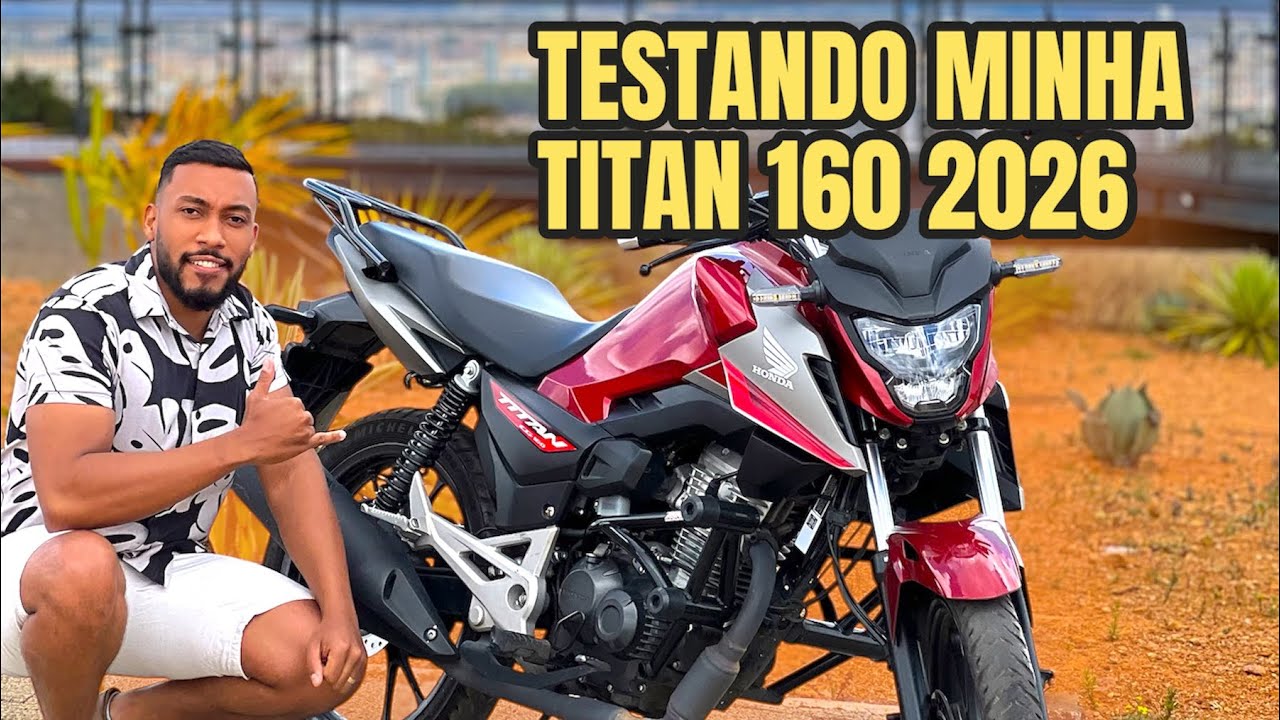 SAQUEI A TITAN160 2026 NO MOTOVLOG E J&Aacute; TESTEI NA PISTA ! VEJA SE COMPENSA