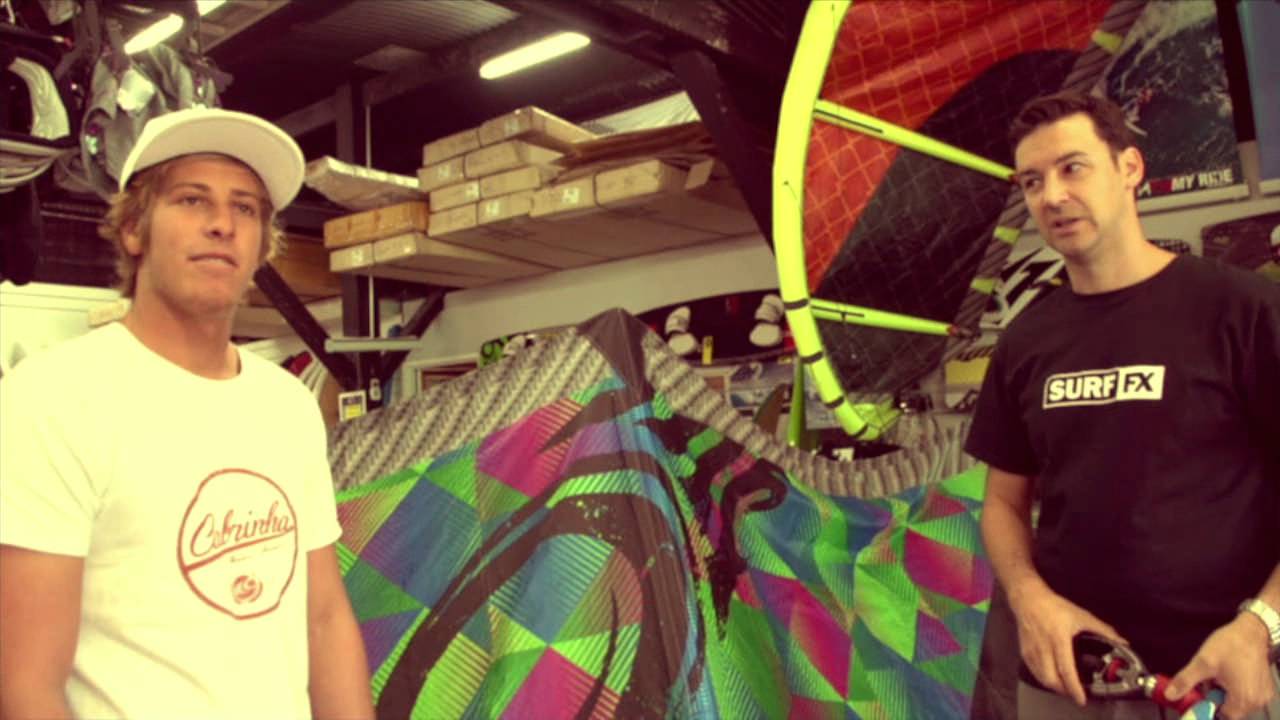 Keahi De Aboitiz and Jon From Surf FX on the 2014 Cabrinha Drifter