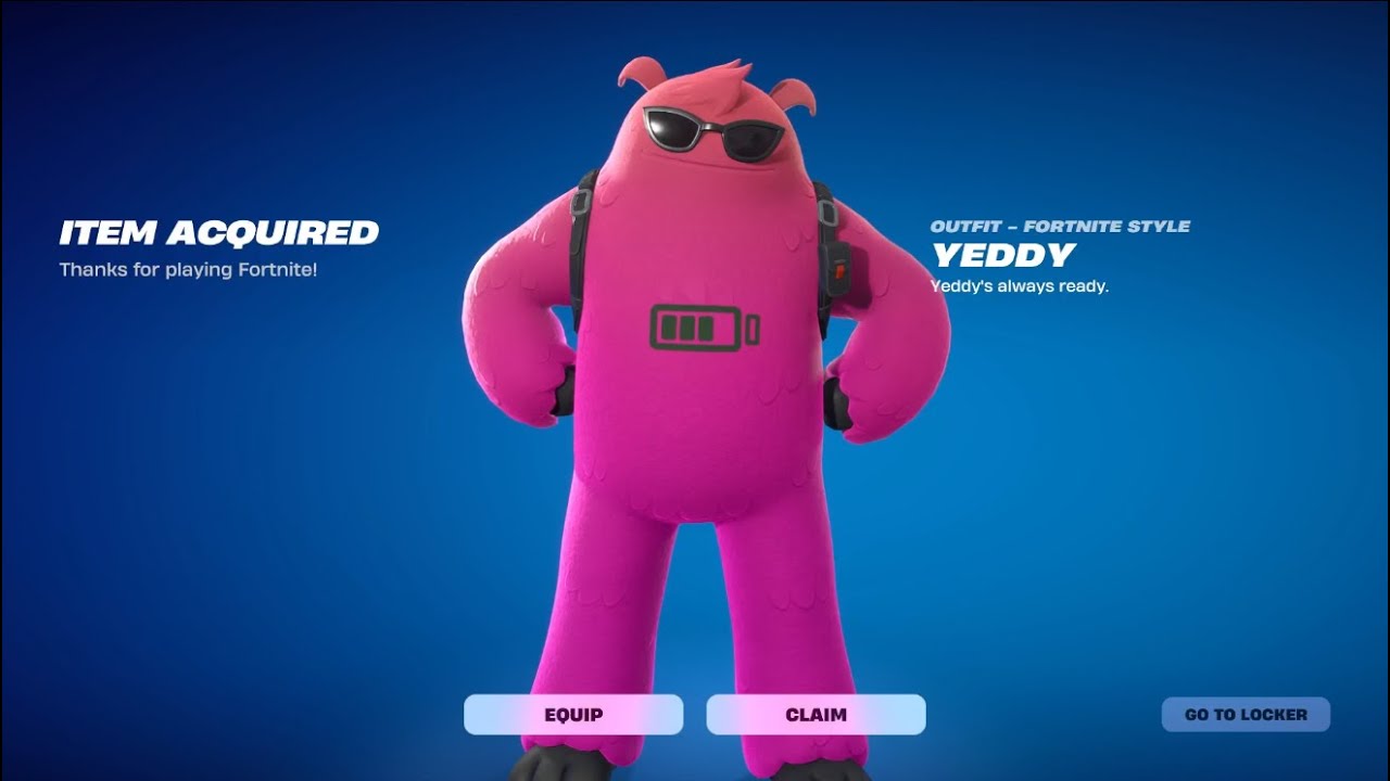 HOW TO GET YEDDY SKIN IN FORTNITE!