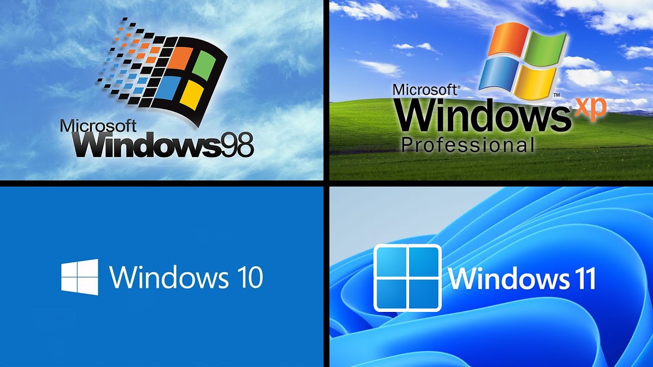 Windows 98 vs Windows XP vs Windows 10 vs Windows 11