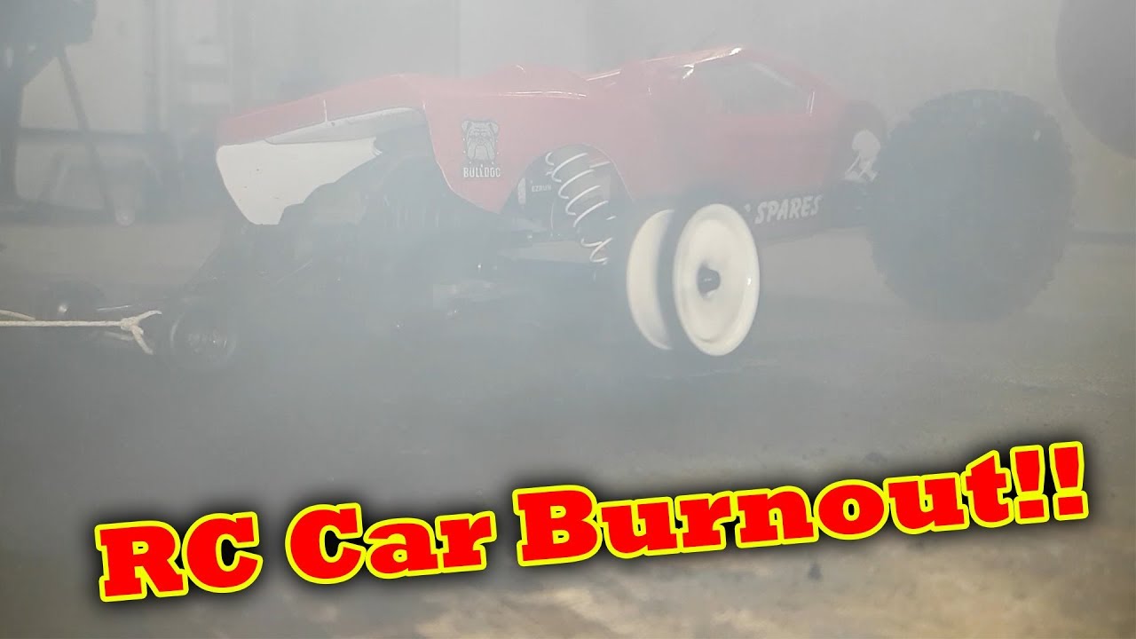 RC Car Burnout Success - Traxxas Rustler VXL Brushless