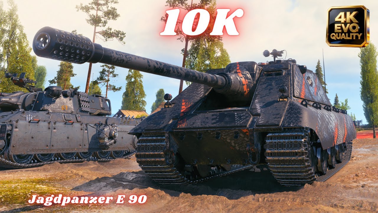 Jagdpanzer E 90  10K Damage 8 Kills | World of Tanks