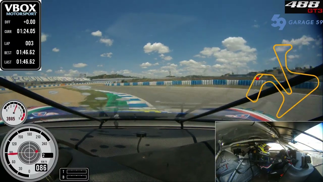 Ferrari 488 GT3 around Jerez