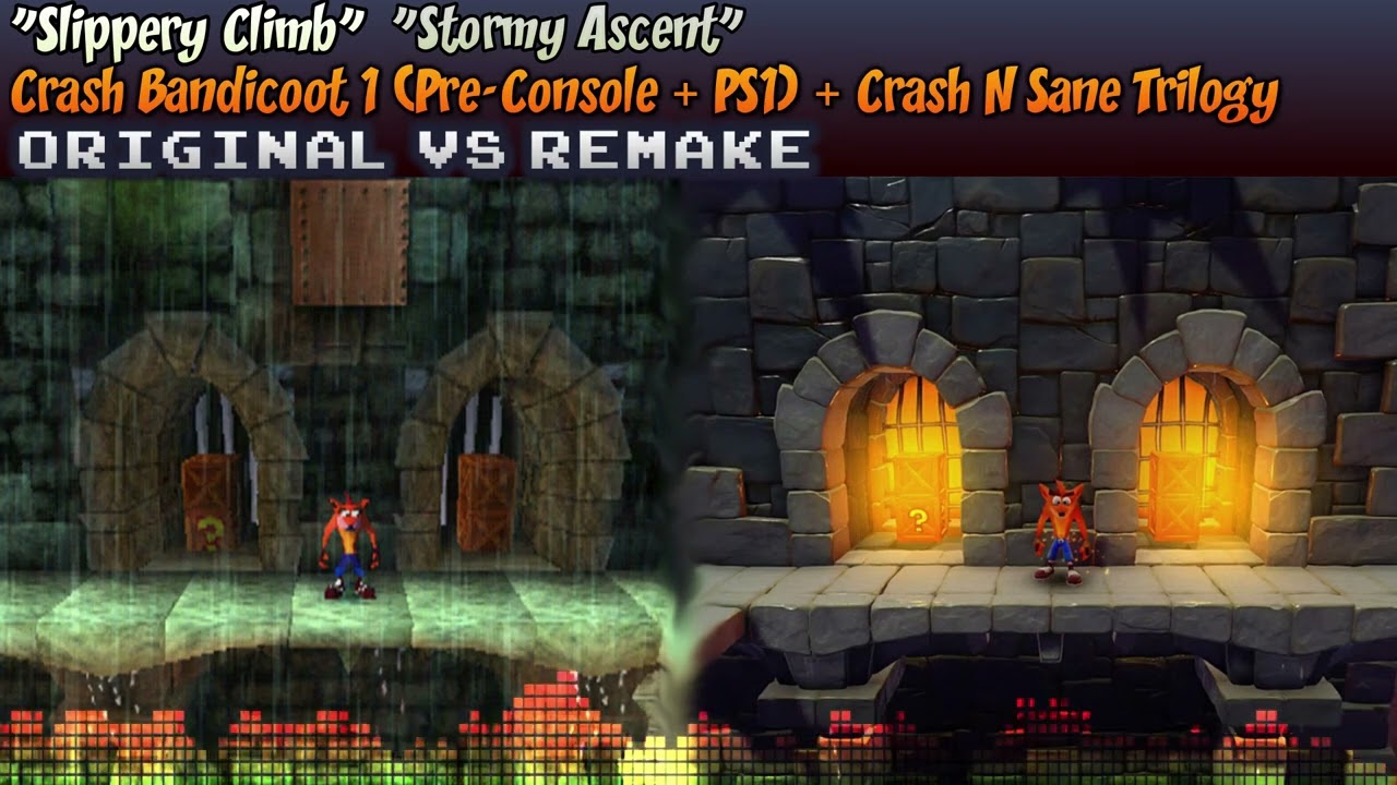 ♦ [Original + N Sane Trilogy] Crash 1 MASHUP — Slippery Climb, Stormy Ascent