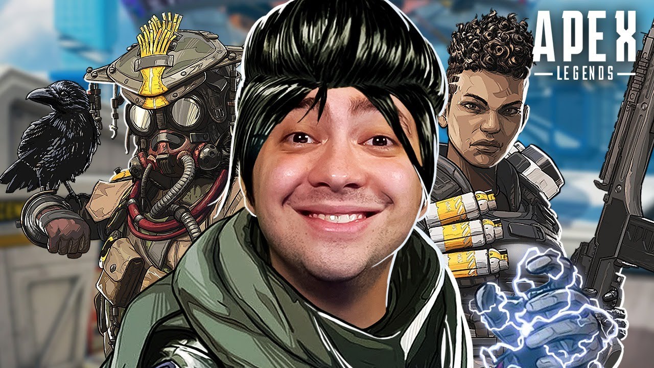 alanzoka jogando Apex com os amigos