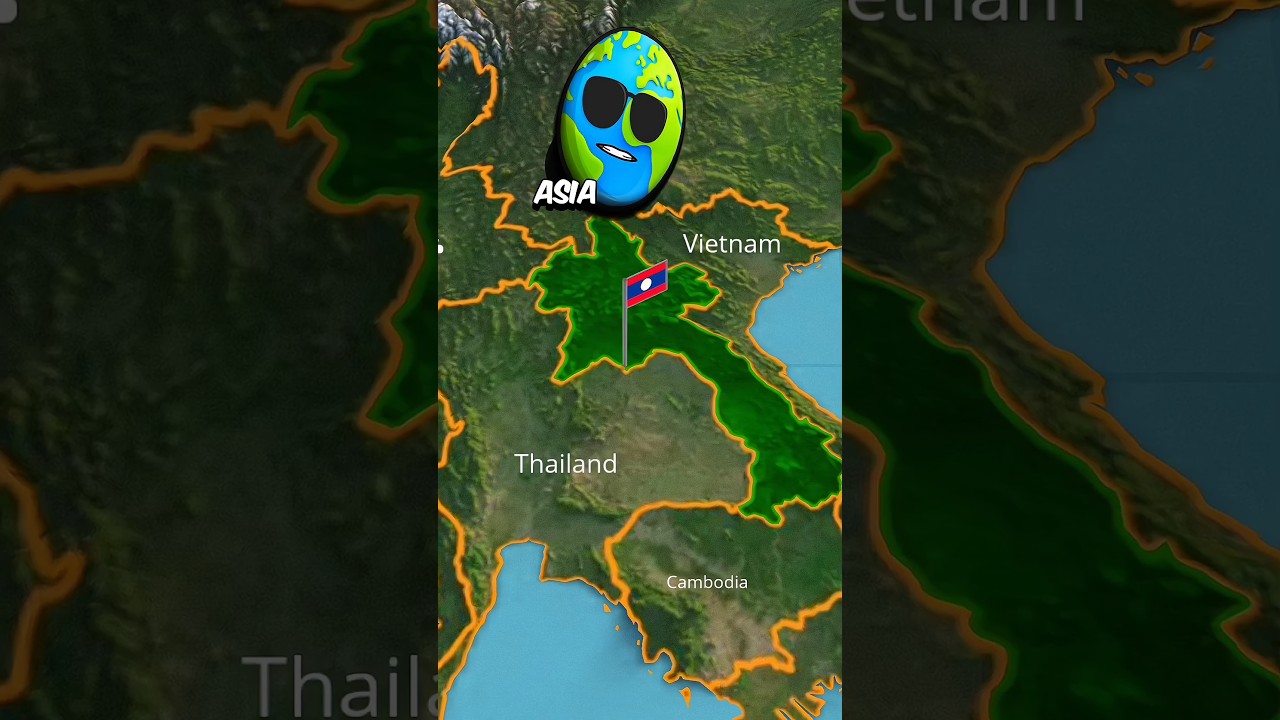 Laos country facts #countryfacts #shorts #countryballs