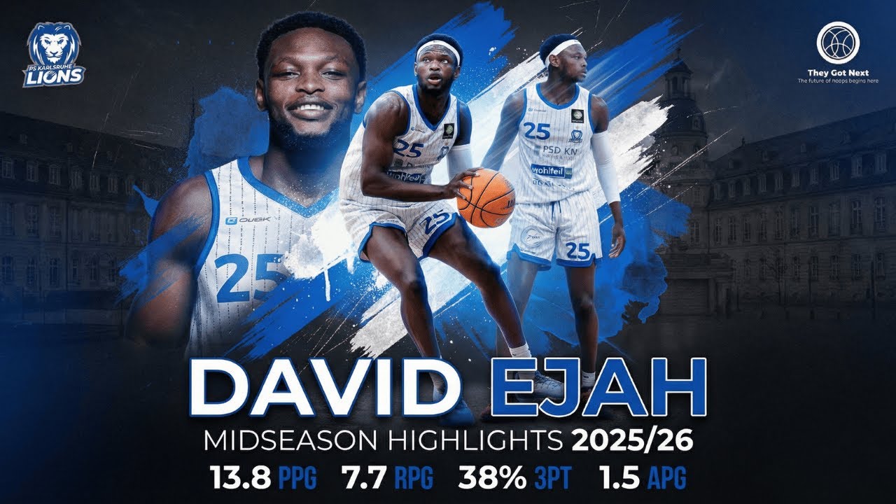 David Ejah | 2025–26 Midseason Highlights | Karlsruhe PS (Germany ProA)