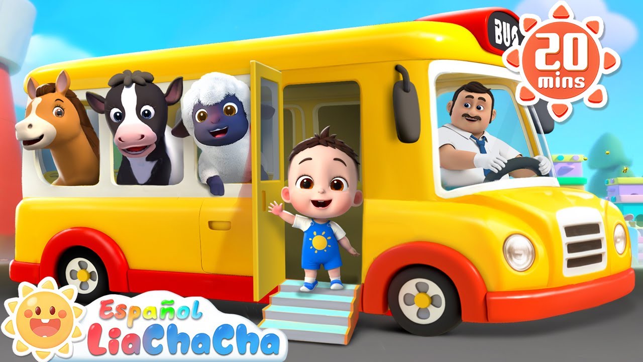 Las Ruedas del Bus de los Animalitos | LiaChaCha en Español - Canciones Infantiles