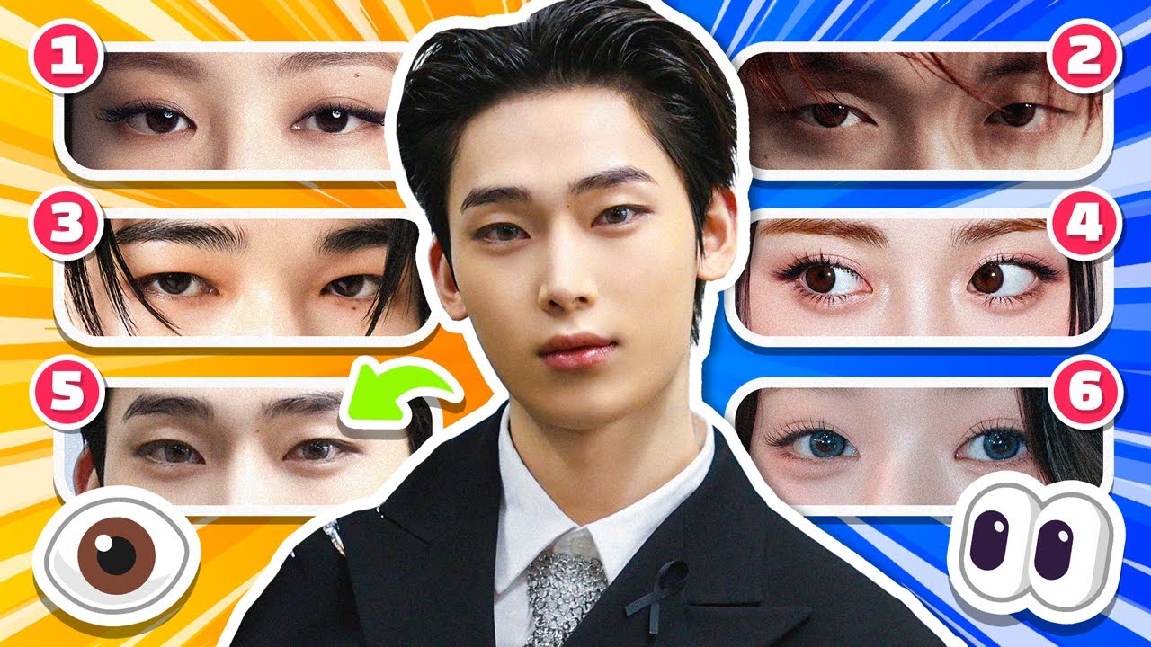 GUESS THE KPOP IDOLS BY THEIR EYES #1 👀 | KPOP QUIZ 2025