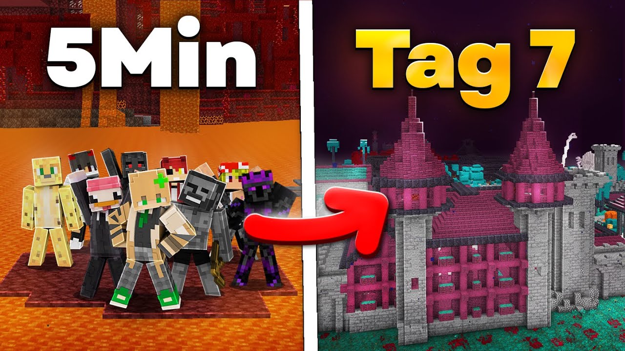 100 SPIELER haben DAS im NETHER gemacht?!