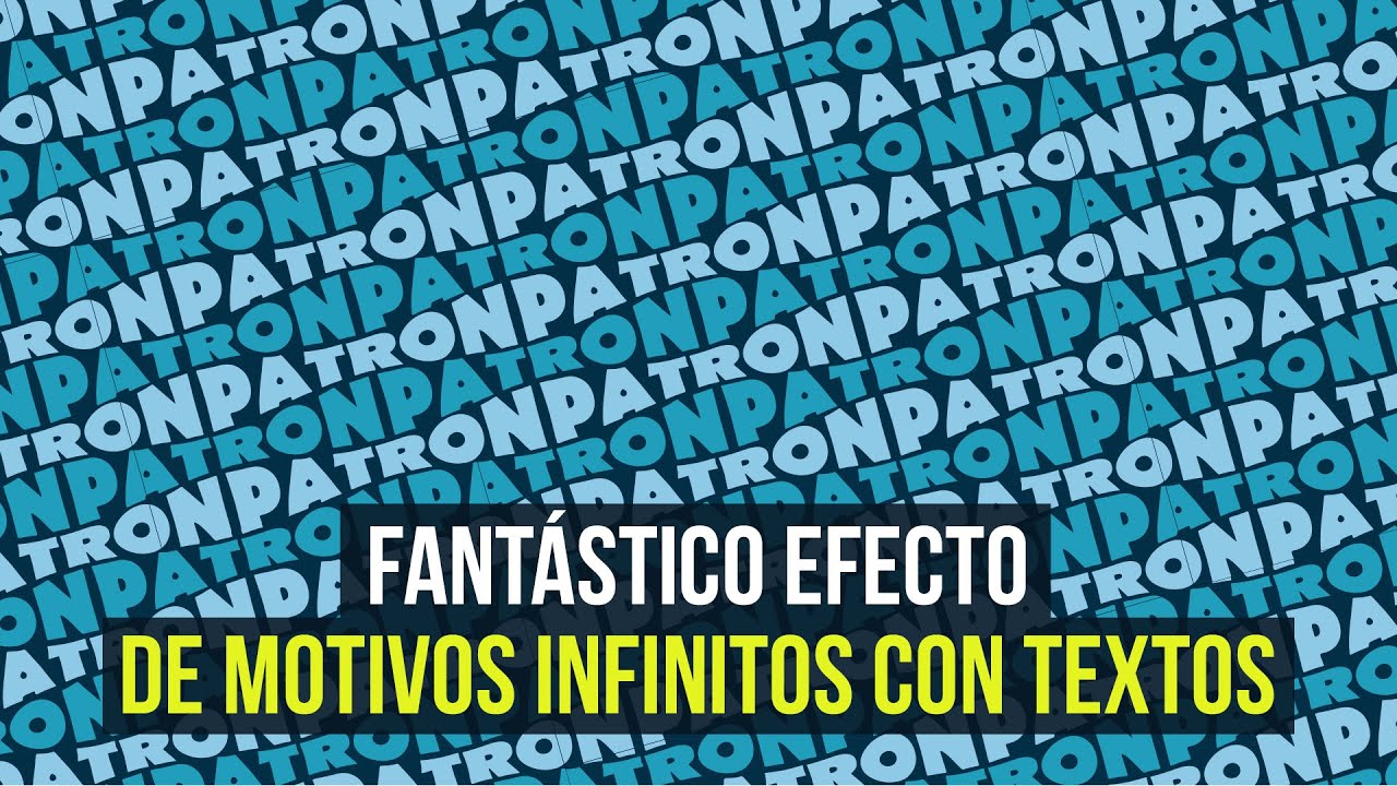 CREAR PATRONES o MOTIVOS INCREÍBLES con texto en Adobe Illustrator: guía paso a paso