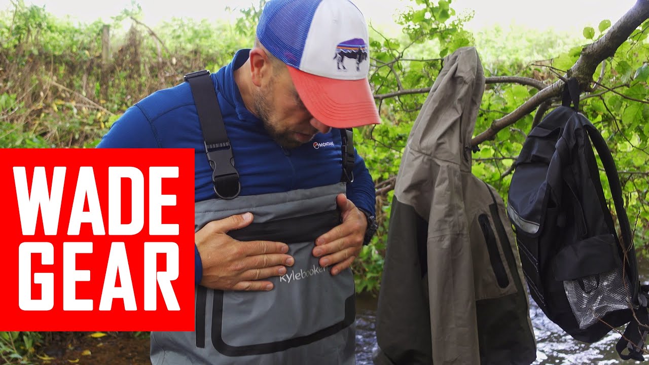 Budget fishing clothing: wading gear from Kylebooker. Affordable waders, boots, jacket, rucksack.