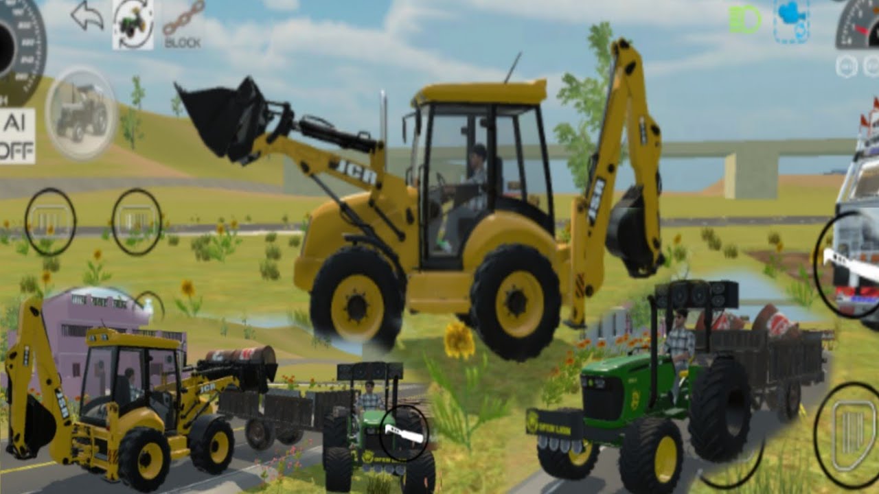 🛑आज गांव में तेल के 2 ड्रम 🛢️लाए गए। JCB 💪 SE KIYA LOADING 💯 Full masti video stunt tractor video 