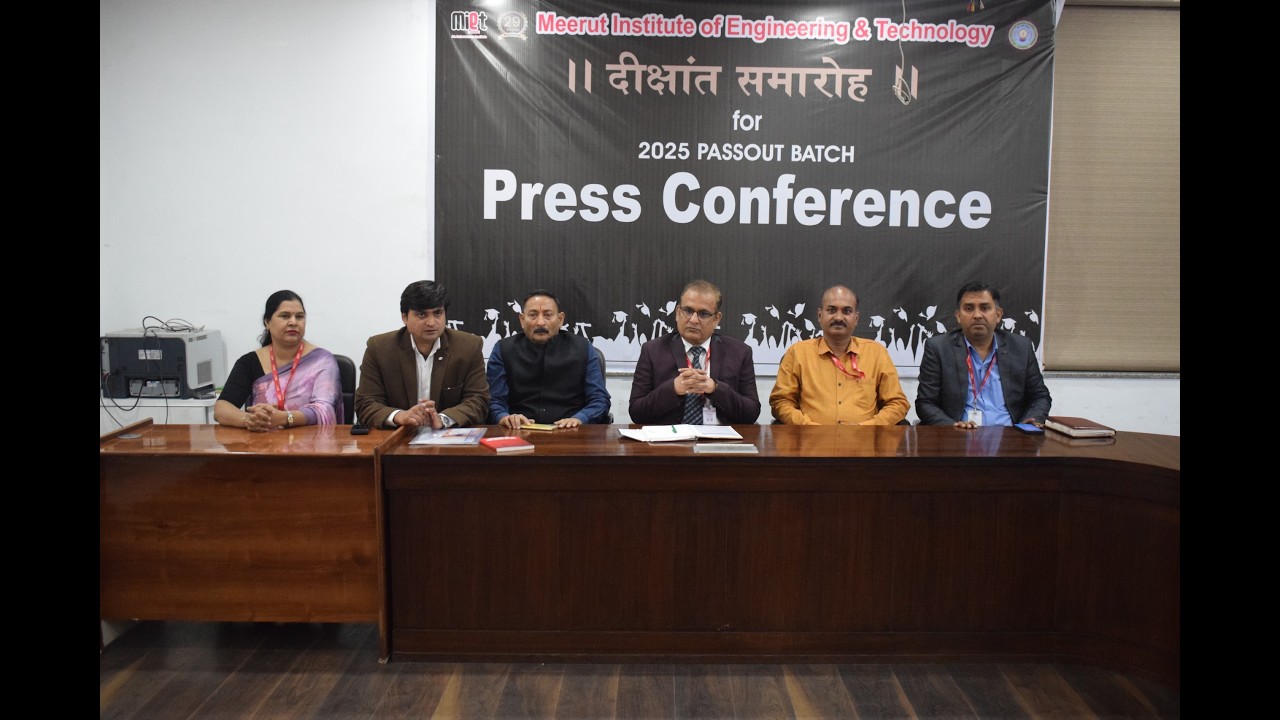 MIET Convocation 2026 with VC of AKTU Dr. (Prof.) J.P. Pandey's Press Conference | MIET Universe
