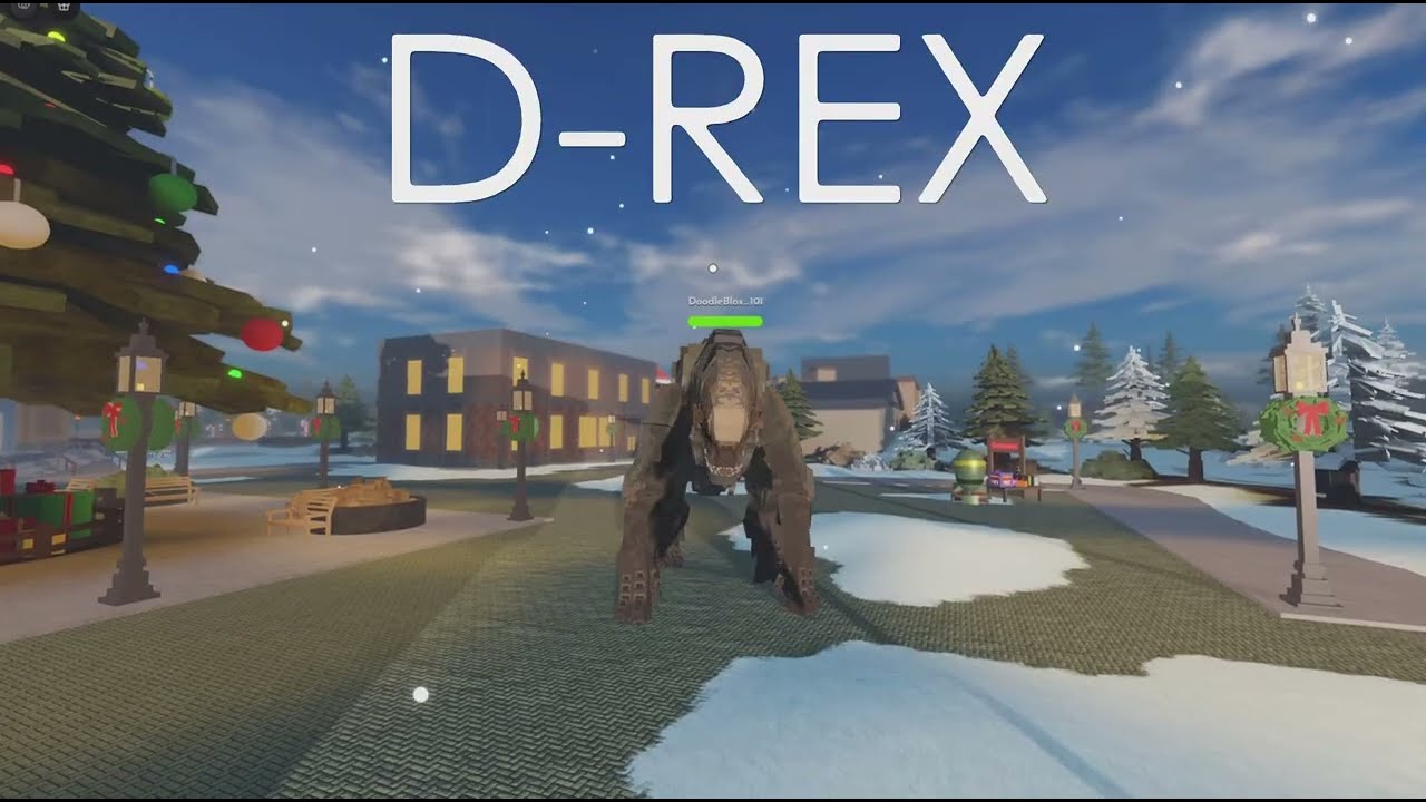 Playing as the D_REX in Jurassic blocky